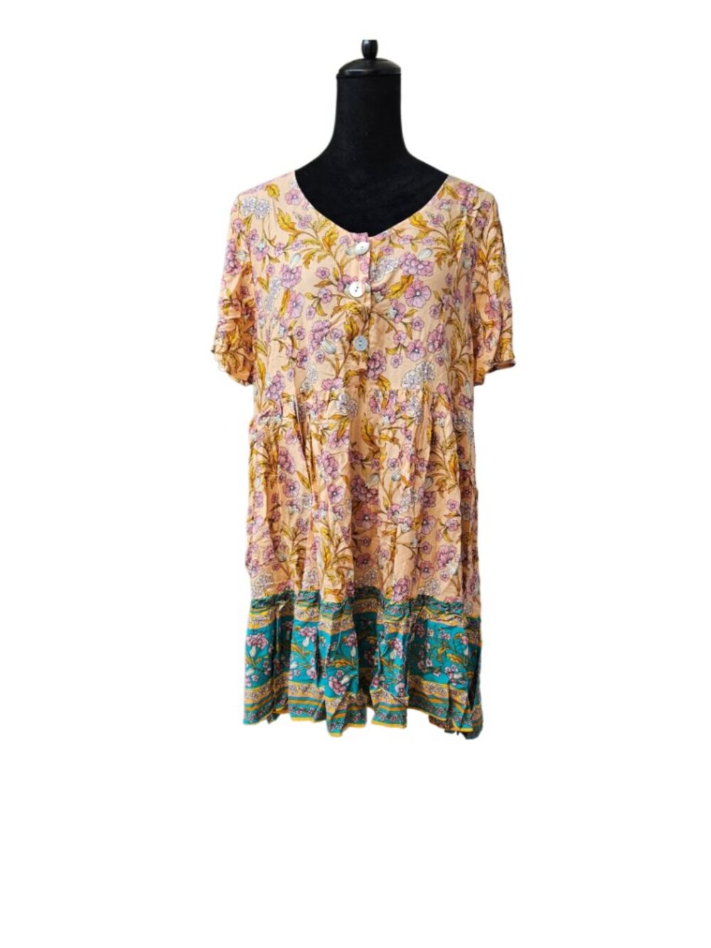 Floral Summer Dress-NWOT-Size Large